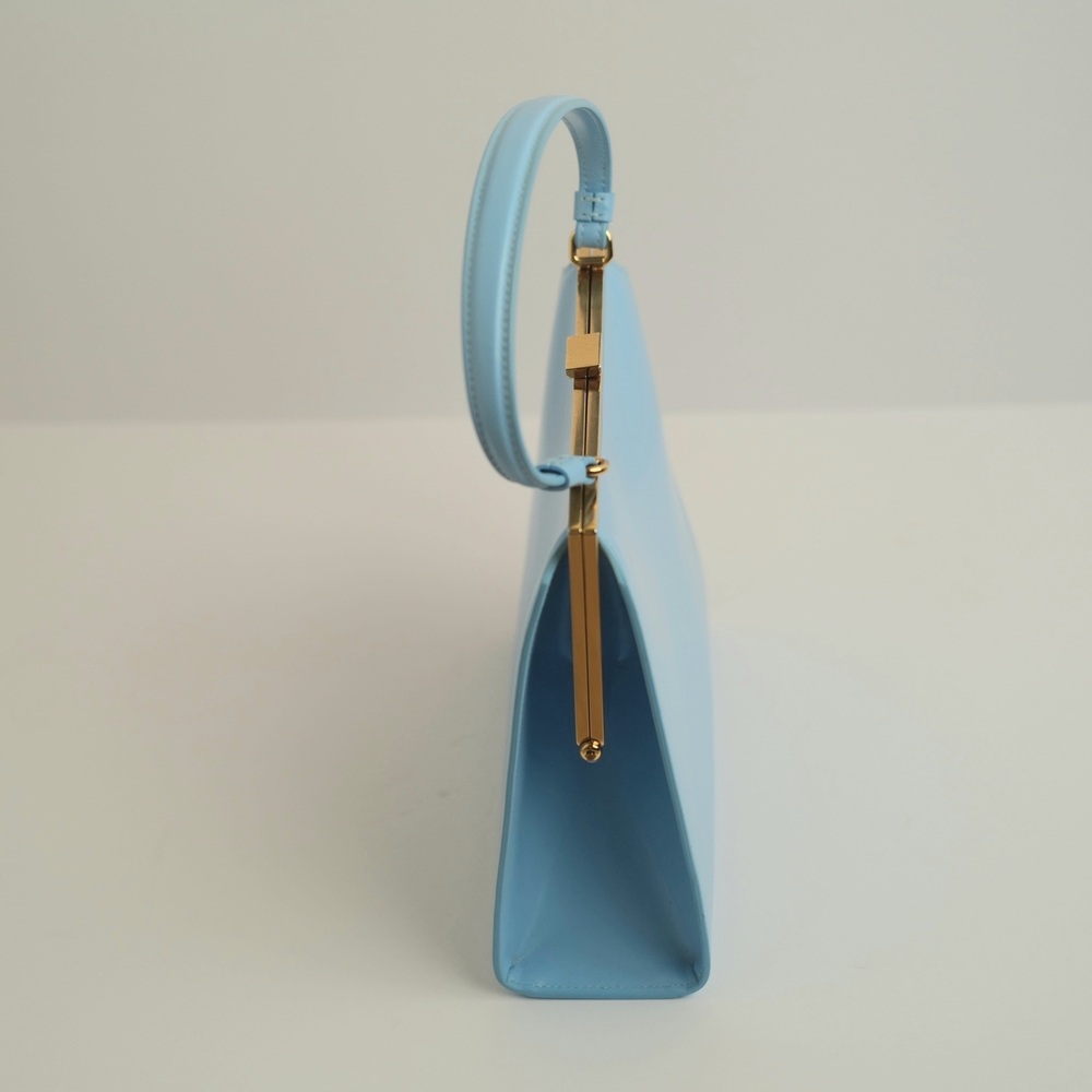 Mansur Gavriel Dahlia Top Handle Handbag | Sky Blue | Great Condition - Picture 3 of 10